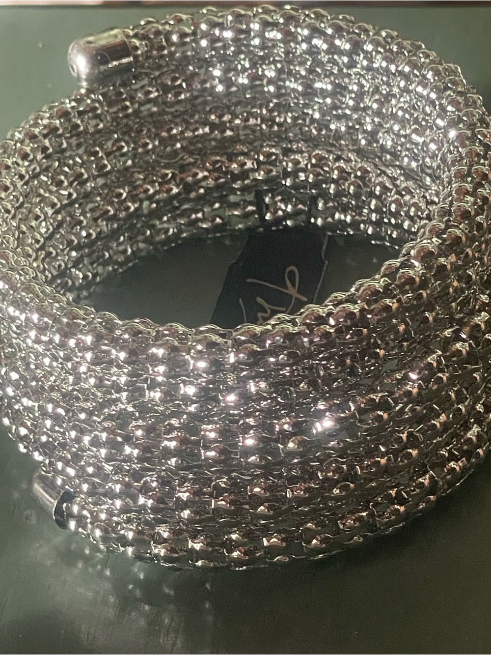 Thalia new Sparkling Silver Coil Bracelet